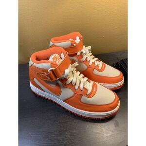 Nike Air Force 1 Mid '07 LX Safety Orange Team Gold FB2036-700 Mens 8.5